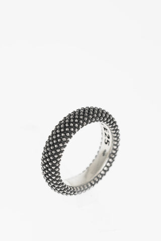 Anello in Argento Puntinato