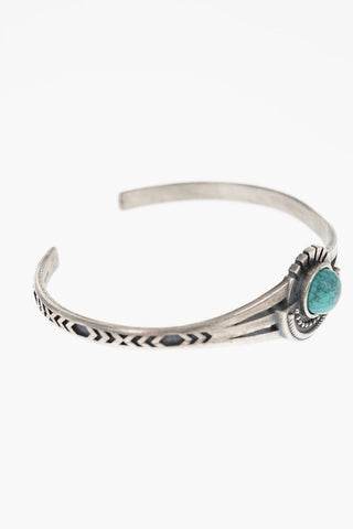 Silver NATIVE Bracelet with Central Stone