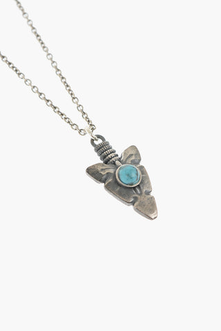 Silver Necklace with Arrow Point Pendant