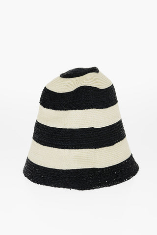 Two-Tone Raffia ORMA Bucket Hat