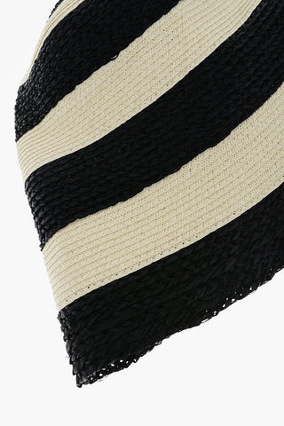 Two-Tone Raffia ORMA Bucket Hat