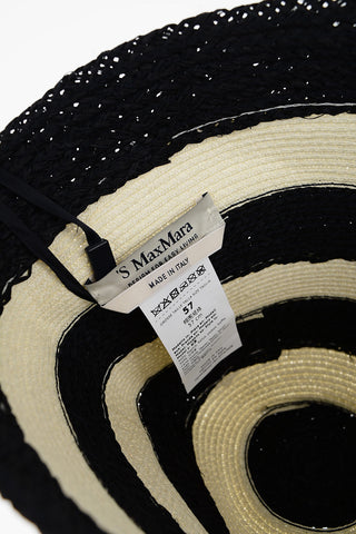Two-Tone Raffia ORMA Bucket Hat