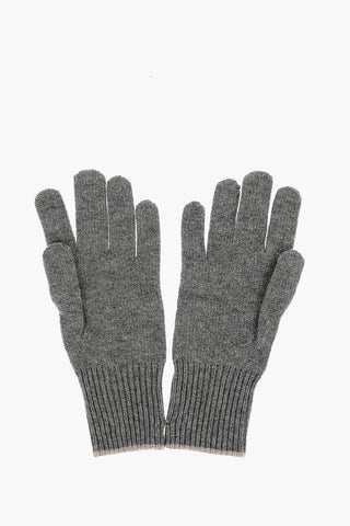 Guanti in Cashmere a Tinta Unita