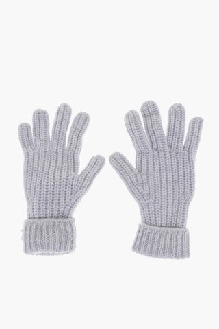BLUGIRL Wool and Cashmere Gloves with Jewelry Decoration