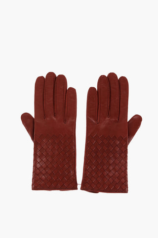Braided Leather Gloves with Silk Lining