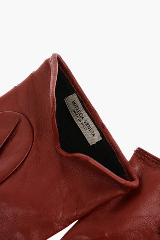Braided Leather Gloves with Silk Lining