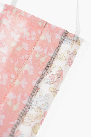 Gesichtsmaske JULIANA mit floralem Spitzenmuster