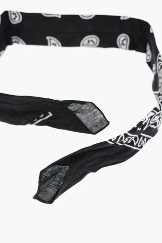 Bandana Motif Cotton MONARCH Headband with Rhinestone Details