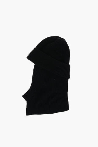 Y-3 YOHJI YAMAMOTO  Merino Wool Ribbed Balaclava