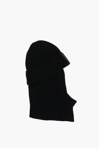 Y-3 YOHJI YAMAMOTO  Merino Wool Ribbed Balaclava