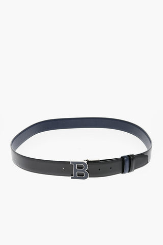 reversible leather B BUCKLENAMEL Belt 35mm