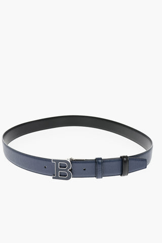 reversible leather B BUCKLENAMEL Belt 35mm