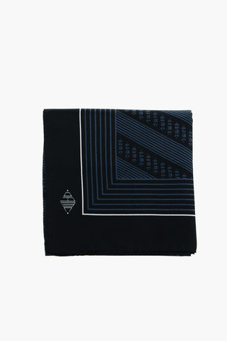 Silk Squared Foulard with All-Over Logo