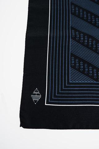Silk Squared Foulard with All-Over Logo