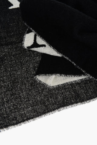 Wool Blend Scarf with Fringes
