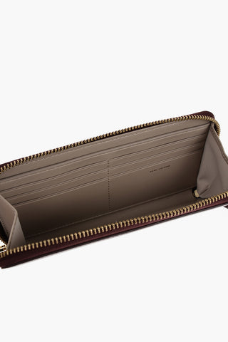 Portafoglio Continental in Pelle con Chiusura Zip