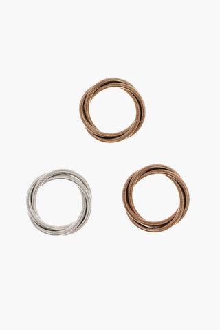 3 Pairs Of Braided Rings