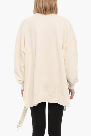 Asymmetric MULTICORD Crewneck Sweatshirt 