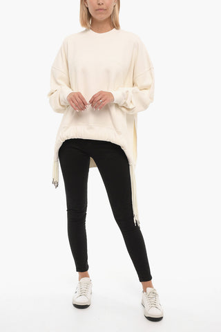 Asymmetric MULTICORD Crewneck Sweatshirt 
