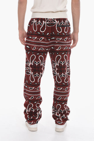 Joggers Felpati con Motivo Bandana