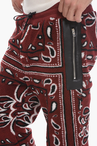Joggers Felpati con Motivo Bandana