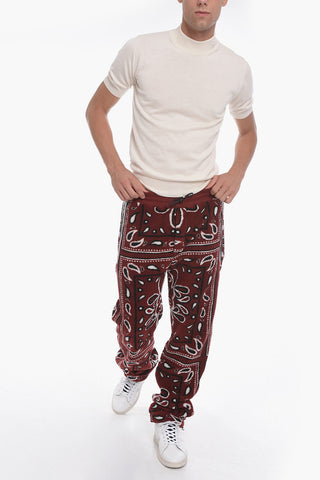 Joggers Felpati con Motivo Bandana