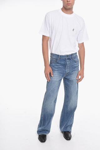 Stone-washed Baggy Denims 28cm