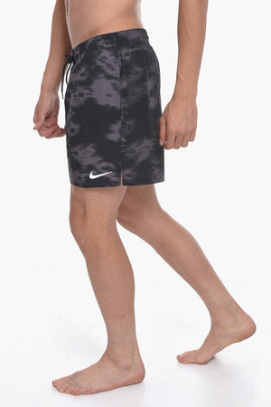 SWIM Boxer Swim Shorts Acid-Wash Effect