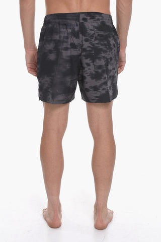 SWIM Boxer Swim Shorts Acid-Wash Effect