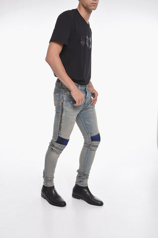 Vintage-effect MX2 Biker Denims with Contrasting Details 14cm