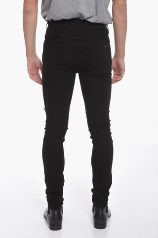 Skinny THRASHER Denims with BANDANA Patch Details 14cm