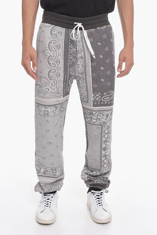 Bandana-patterned Joggers with Zipped Pockets
