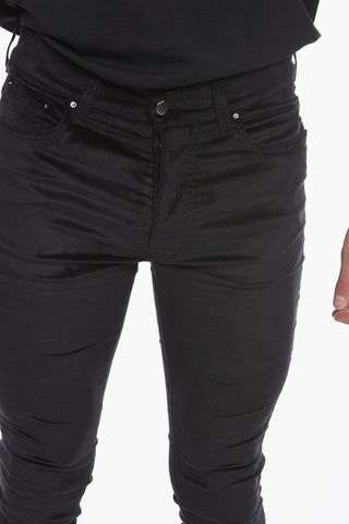5 Pocket Skinny Fit Velour Pants