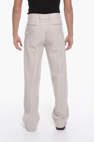 Cashmere-blend Tailored Baggy Pants