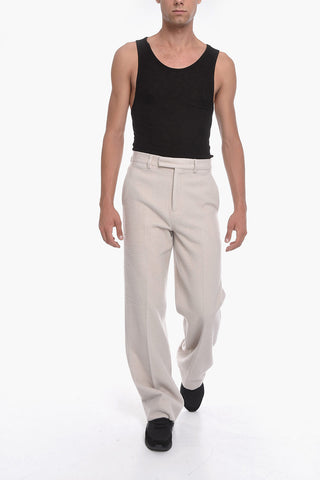 Cashmere-blend Tailored Baggy Pants