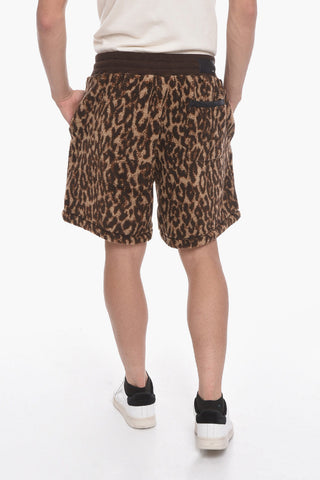 Shorts Felpati con Motivo Leopardato