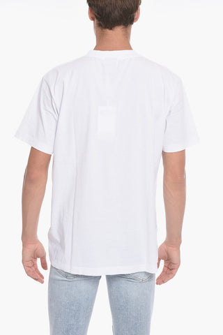 Crew Neck COLORFUL CROSS T-Shirt with Embroidery