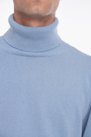 Maglia a Collo Alto in Puro Cashmere