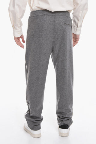 Flannel Low-waisted Loose-fit Pants