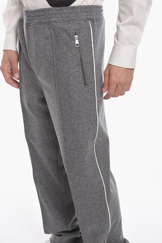 Flannel Low-waisted Loose-fit Pants