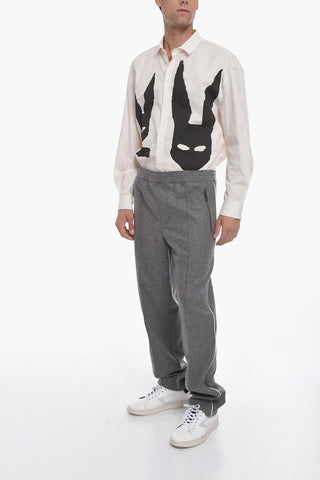 Flannel Low-waisted Loose-fit Pants