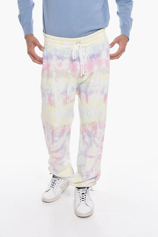 Brushed Cotton Joggers with Tie-dye Effect