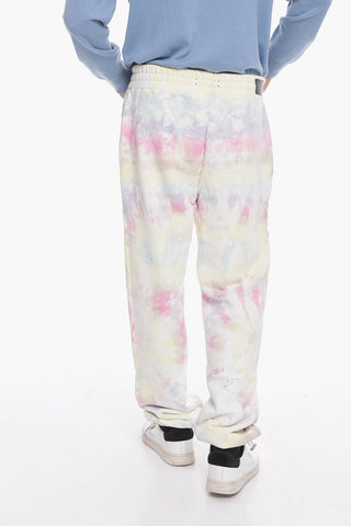 Brushed Cotton Joggers with Tie-dye Effect