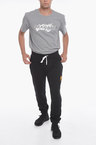Joggers con Coulisse e Logo in Rilievo
