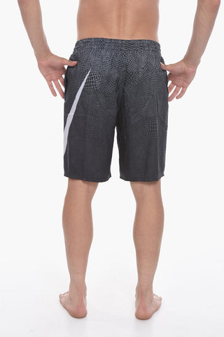 SWIM Boxer Swim Trunks GRID SWOOSH with 2 Pockets