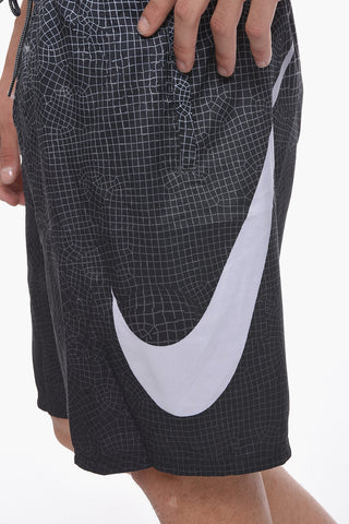 SWIM Boxer Swim Trunks GRID SWOOSH with 2 Pockets