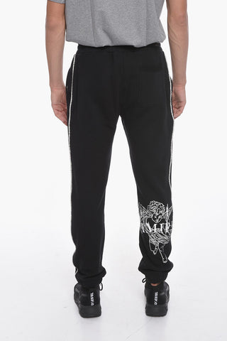 Printed Logo CHERUB Sweatpants with Crystas