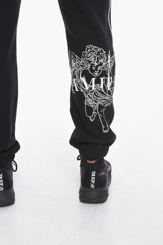 Printed Logo CHERUB Sweatpants with Crystas