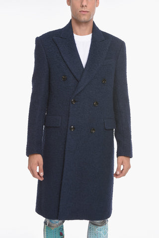 Cappotto Teddy Doppiopetto con Revers a Lancia