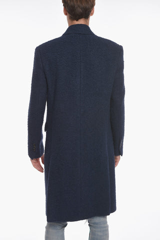 Cappotto Teddy Doppiopetto con Revers a Lancia